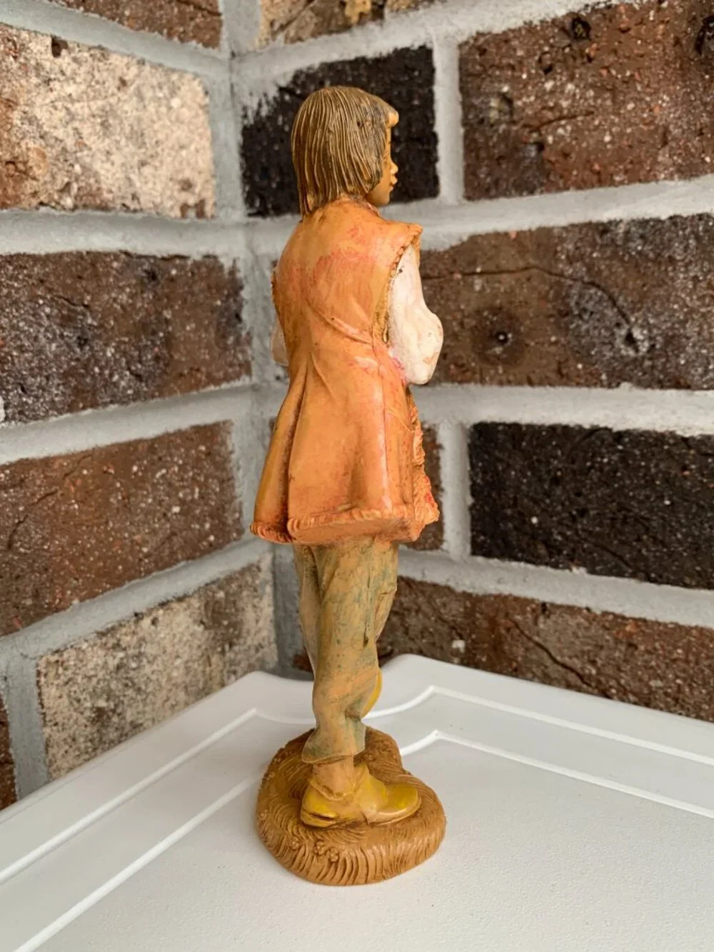 Fontanini Italy Depose 1983 Shepherd Playing Horn Hand Painted No. 52853 7-1/2